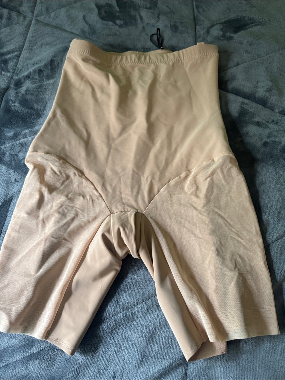 Honeylove High-Waist Shaping Shorts in Nude Beige